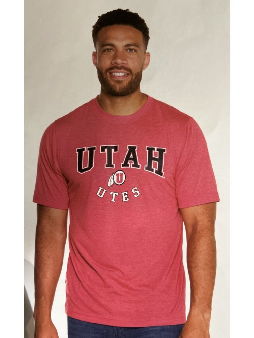 Utah Utes Colosseum Athletics Distressed Shirt Men's L NEW